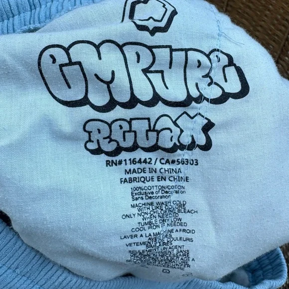 EMPYRE Skate Shorts in Pastel Blue Corduroy Drawstring Waist Men’s Size Large - Picture 10 of 11